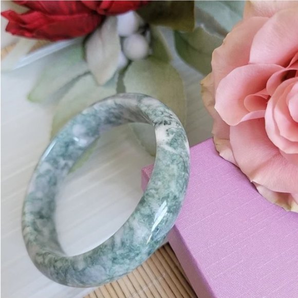 100% Genuine Jadeite Bangle 61mm NWT - Picture 8 of 15